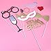 BUYDEAL Wedding Photo Booth Props DIY 31-Kit Bridal Shower Photo Booth Prop for Wedding Party Decoration