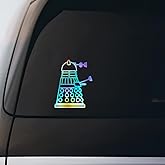 Dalek Side Sticker Vinyl Decal Notebook Car Window Laptop 4" x 5" | Holographic |