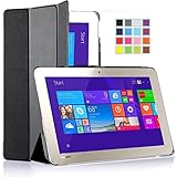 IVSO Toshiba Encore 2 WT10-A32 / A64 10.0-Inch windows 8.1 tablet ultra-thin Smart Cover Case, Only fit Toshiba Encore 2 10-inch Tablet (Black)