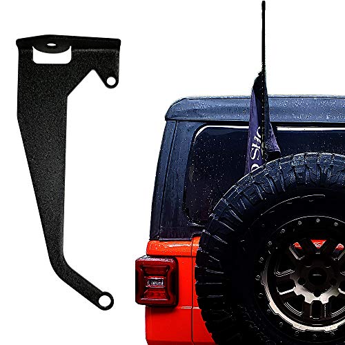 Jeep Wrangler JL JLU Premium Antenna or Flag Mount Bracket for Driver Side CB NMO FRS GMRS HAM 2018 2019 2020 & UP - Thumbnail 3