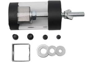 Guitar Knob and Bushing Puller Tool for Luthier Supplies – Metal Replacement Puller with 7 Parts, Black, 14 x 10 x 5.5 cm