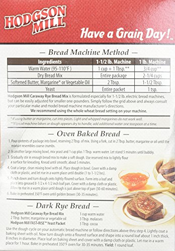 Hodgson Mill Caraway Rye Bread MixUnits - 16 oz - Thumbnail 3