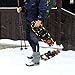 ENKEEO All Terrain Snowshoes Light Weight Aluminum Alloy Snow Shoes Kit with Carry Bag, Adjustable Ratchet Bindings, 210lbs. Capacity, Black and Orange, 30 inches