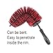 IPELY Car Wheel Rim Detailing Brush with Long Soft Bristle, Professional Car Detailing Tools Kit for Tire, Rim, Engine, Motorcycle