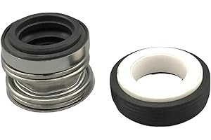 JOLAU Mechanical Seals 166 Series Fit 1/2" 5/8" 3/4" 7/8" 1" Mechanical Shaft Seal with Single Coil Spring for Water Pump Parts (Size : 25.4mm)