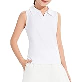 Hvididan Girls Sleeveless Polo Shirts, Kids V Neck Golf Shirts Blouses, Quick Dry Athletic Girls Tennis Tank Tops, Size 5-14