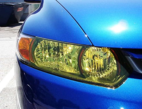 5 iJDMTOY+inches+Adhesive+Golden+Headlights