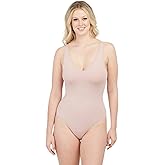 SPANX By Assets Shapewear for Women, Thinstinct Thong Bodysuit (Regular and Plus Sizes) (Rosebud, 1-X)