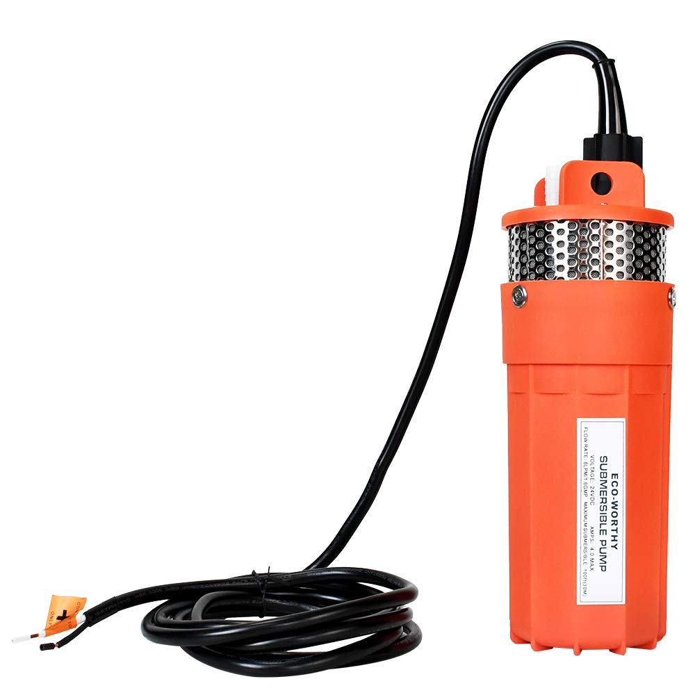 ECO-Worthy 24V Submersible Deep Well Water DC Pump for Farm & Ranch Submersible Deep Well Pump