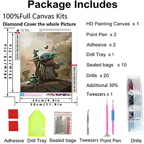 Diamond Art Kits for Adults, DIY Diamond Painting 5D Movie Animation Artwork, Diamond Painting Kit for Home Decoration Gift(12x16inch)