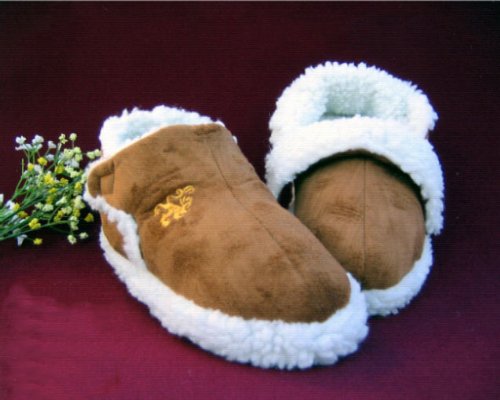 UNISEX WARM AND FUZZY SHERPA LINED SLIPPERS - X-LARGE
