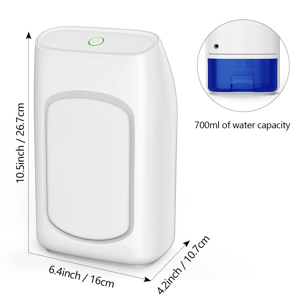 Afloia Dehumidifier Mini for Small Room 700ml Small Dehumidifier Queit Portable Air Dehumidifier for Home