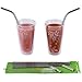 Mcool 8Pcs 4 Wide 4 Long Stainless Steel Straws for Yeti/Rtic/Ozark-8 Metal Smoothies Straws for 30&20 oz Tumblers+3 Brushes+1 Green Storage Pouch
