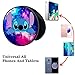 DISNEY COLLECTION Multifunction Stitch and Starry Sky are Dating Cell Phone Stand Holder and Grip Foldable Expanding Kickstand Phone Mount Compatible All Tablets and Smartphones