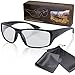 Passive 3D Movie & TV Glasses - Black - Passive Circularly Polarized - For Reald Cinema and Passive 3D Tvs Such As Lg 