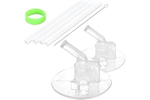 Greant Replacement Straws compatible with Thermos 12oz Bottle (Model F401 & F410), 2 PCS Replacement Parts compatible with Thermos F401, compatible with Thermos Funtainer 12 oz, come with Straw Brush