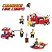 Building Blocks Set, Newisland Fire Building Bricks Toys for Kids, over 300 Pieces, 2 Combined Modes with Truck and More
