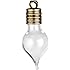 Mini Leere Glas Teardrop Anhänger Charme Fläschchen Wünschen Flaschen 10 Stk. Klar