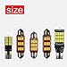 Hikari 1200lm Extremely Bright Error Free Led Bulb Set (921 912 Backup Lights + T10 194 168 Interior Bulbs + 1.25'' 31MM DE3175 Festoon Dome Map Door Courtesy License Plate Lights)