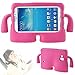 Samsung Galaxy Tablet 4 7.0 Case MUZE? Protective Rubberize EVA Foam Childproof Shockproof Cover Case Durable Light Weight Cute Cartoon Kids Case for Samsung Galaxy Tablet 2 /3 /3 Lite / 4 / Q (7.0 Inch/Hot Pink)