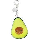 Squishable - Micro Avocado Keychain - Comfort Food Collection - 3 in - Soft Toy Collectible Stuffed Animal - Metal Keychain Backpack Clip