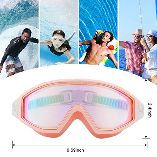 Swimming Goggles Clear Vision Anti Fog Anti UV Waterproof -Comfortable Swim Goggles For Adult Men Women Teenager