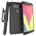 Encased Belt Clip Case Compatible with LG V20 Combo Case w/ClikLock Holster - Black