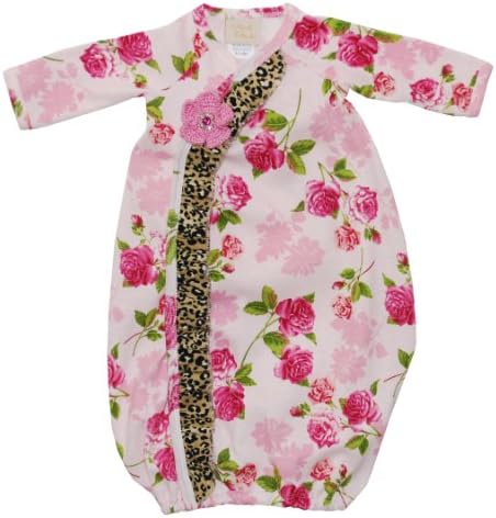 Haute Baby Amy's Garden Newborn Girls Gown (0-3 Months)