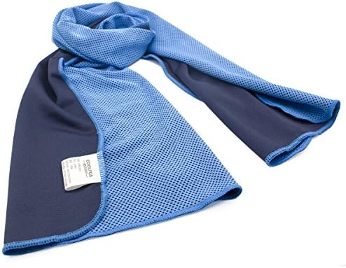 Sports Cooling Towel,Shenteng 1x0.3m Summer Ice Cool Towels for Gym Golf Yoga and Instant Relif After Outdoor Sports (Blue)