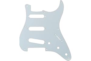 Fender 099-2017-000 57 Stratocaster (8-Hole) 1-Ply Pick Guard for 3 Single-Coil Pickups - White