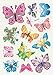 Temporary Tattoos for Kids, 200 Designs, 16 Sheets, 5x3 inches (Girl)