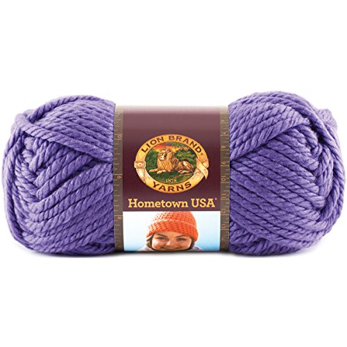 Lion Brand Yarn 135-147J Hometown USA Yarn, Minneapolis Purple