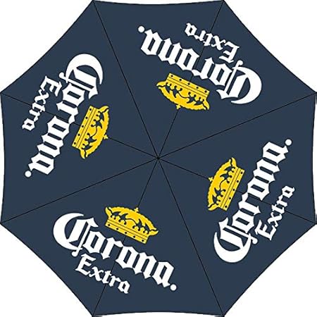 Amazon Com Corona Extra 9 Foot Beer Patio Umbrella Market Style Dark Navy Garden Outdoor