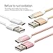 USB Type C Cable ESEEKGO 3 Pack Cable Braided Dirtproof Data Sync Charging Cable Compatible for Galaxy Note8 S8,S9,LG V20/G6 (2M/6.6FT Gold White Pink)