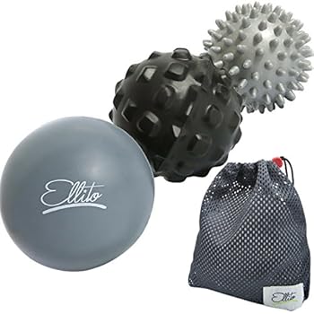 Massage Balls Deep Tissue: Lacrosse Ball Massage+ Spiky Ball+ Foam Ball Roller –Trigger Point Therapy, Myofascial Release, and Muscle Recovery. Foot Massager and Plantar Fasciitis. FREE eBook & Video