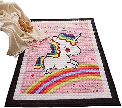 IHEARTYOU Baby Crawling Mat Cute Animal Play Carpet Children Bedroom Decor Living Room Rugs (Unicorn)