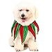 PUPTECK Christmas Dog Costumes Elastic Pet Collars with Bells Charms Small