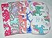 2 Ply Printed Flannel 8x8 Inches Set of 5 Little Wipes Unicorn Fantasy