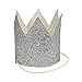 Meri Meri Silver Mini Glittered Crowns, 1 EA