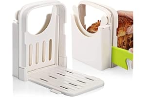 Foldable Bread Slicer, Adjustable Bread/Roast/Loaf Slicer Cutter, Sandwich Maker Toast Slicing Machine Folding and Adjustable