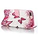 iPhone 7 Plus Case,iPhone 8 Plus Case,Magnetic Wallet Case Lightweight [Kickstand] Flip Folio Skin Cover Built In Credit Card Slot Protective Carrying Case with Strap for Apple iPhone 7 Plus-Butterfly