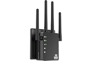 GEYILO WiFi Extender Signal Booster with Ethernet Port, WiFi Extender with Dual Band 5GHz/2.4GHz, Up to 12880 Sq. ft Coverage, WiFi Range Extender for Home and Outdoors, 1200Mbps WiFi Booster