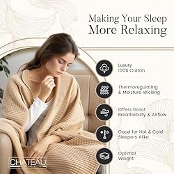 Blanket Queen Size | Cotton Waffle Weave Blanket