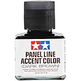 Tamiya America, Inc Panel Line Accent Color 40ml Dark Brown, TAM87140