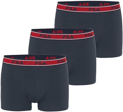 Calzoncillos Hombre Boxer Algodón, Pack de 3, Azul NV (XL)