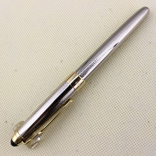 Gullor Executive Roller Ball Pen Jinhao 165 Silver and Golden Mesh Advanced Metal Gife pen