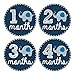 Pinkie Penguin Elephant Baby Monthly Stickers - Milestone Onesie Stickers - 1-12 Months - Baby Boy Month Stickers