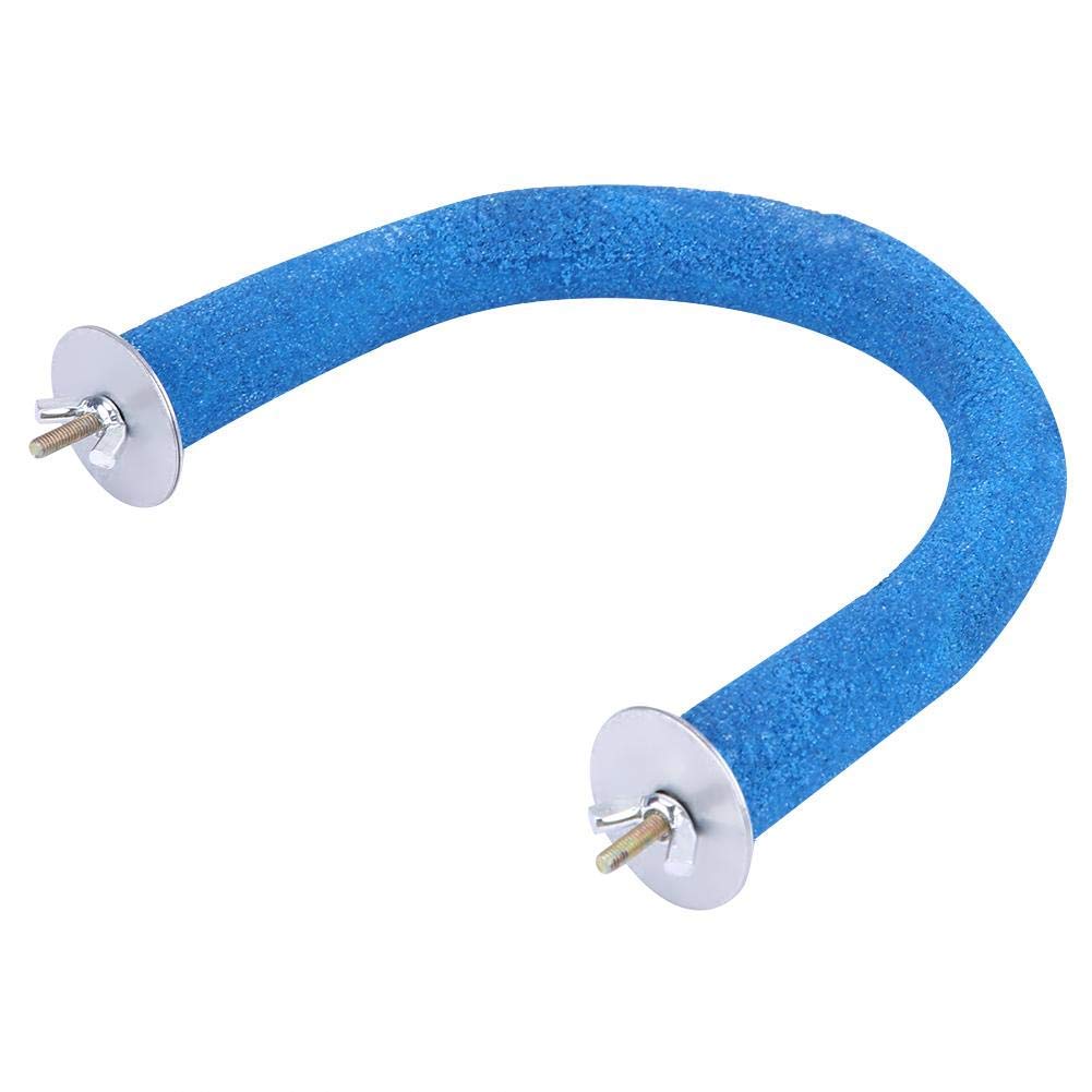 KUIDAMOS Parrot Pet Bird Perches Bird Cage Perches Stand Chew Stand Budgie Perch Cockatiel Perch (blue)