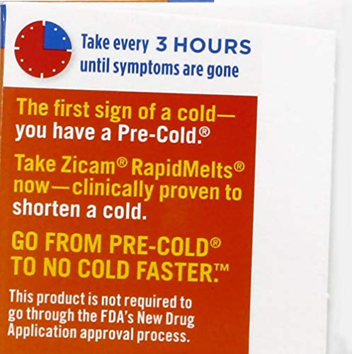 Zicam Cold Remedy Rapidmelts, Cherry Flavor, 25 Quick-Dissolve Tablets, 25 Count (Pack of 2)