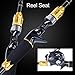 Sougayilang Spin-Casting Fishing rods,Ultra Light,24-Ton Carbon Fiber,Portable Travel Fishing Poles for Freshwater Saltwater.6.9FT Gold CATING